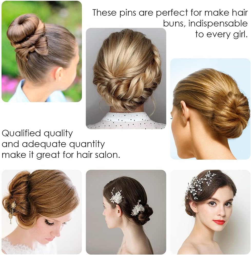 U Shaped Hair Pins, IKOCO 2.4inch Hair Pins for Women with Storage Box, Brown - Image 6