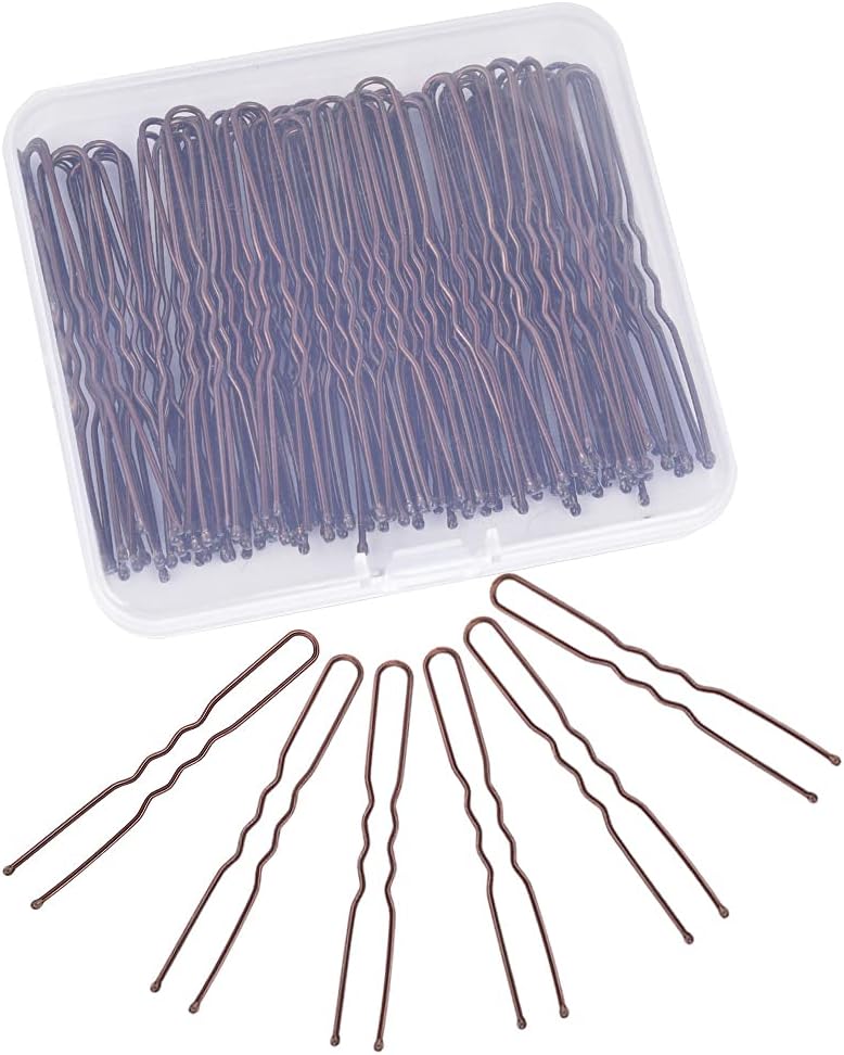 U Shaped Hair Pins, IKOCO 2.4inch Hair Pins for Women with Storage Box, Brown - Image 7