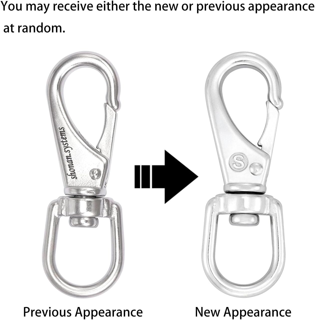 SHONAN 3.5 Inch Stainless Steel Flag Clips for Flagpole Rope- 4 Pack Diving Clips Flag Pole Clips, Swivel Snap Hooks for Dog leashes, Keychains, Boat Ropes, Bird Feeders - Image 2